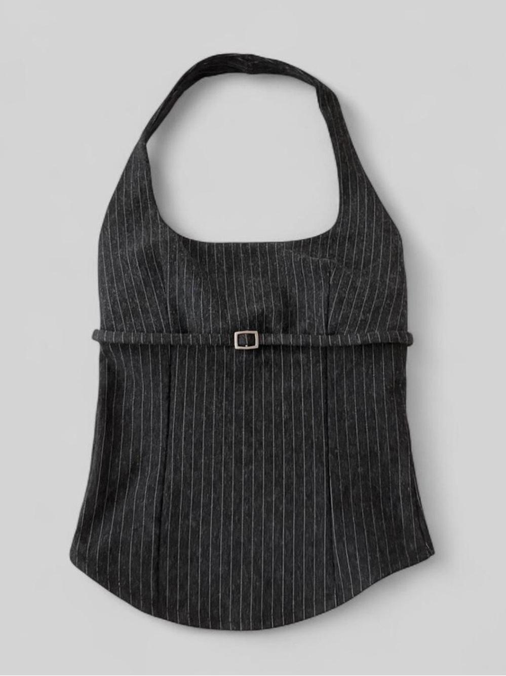 Zara Pinstriped Halter Top